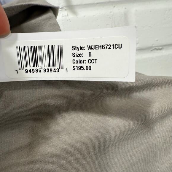 James Perse Standard NWT Long Sleeve Midi Turtleneck Dress Concrete Gray Sz 0 - Picture 7 of 13